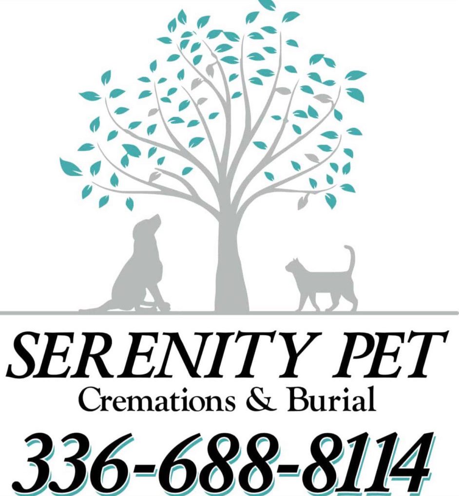 Serenity Pet Cremations logo with phone